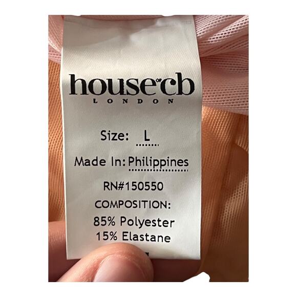 House of CB dress Deva Ombre sleeveless minidress size Large L - Picture 6 of 6